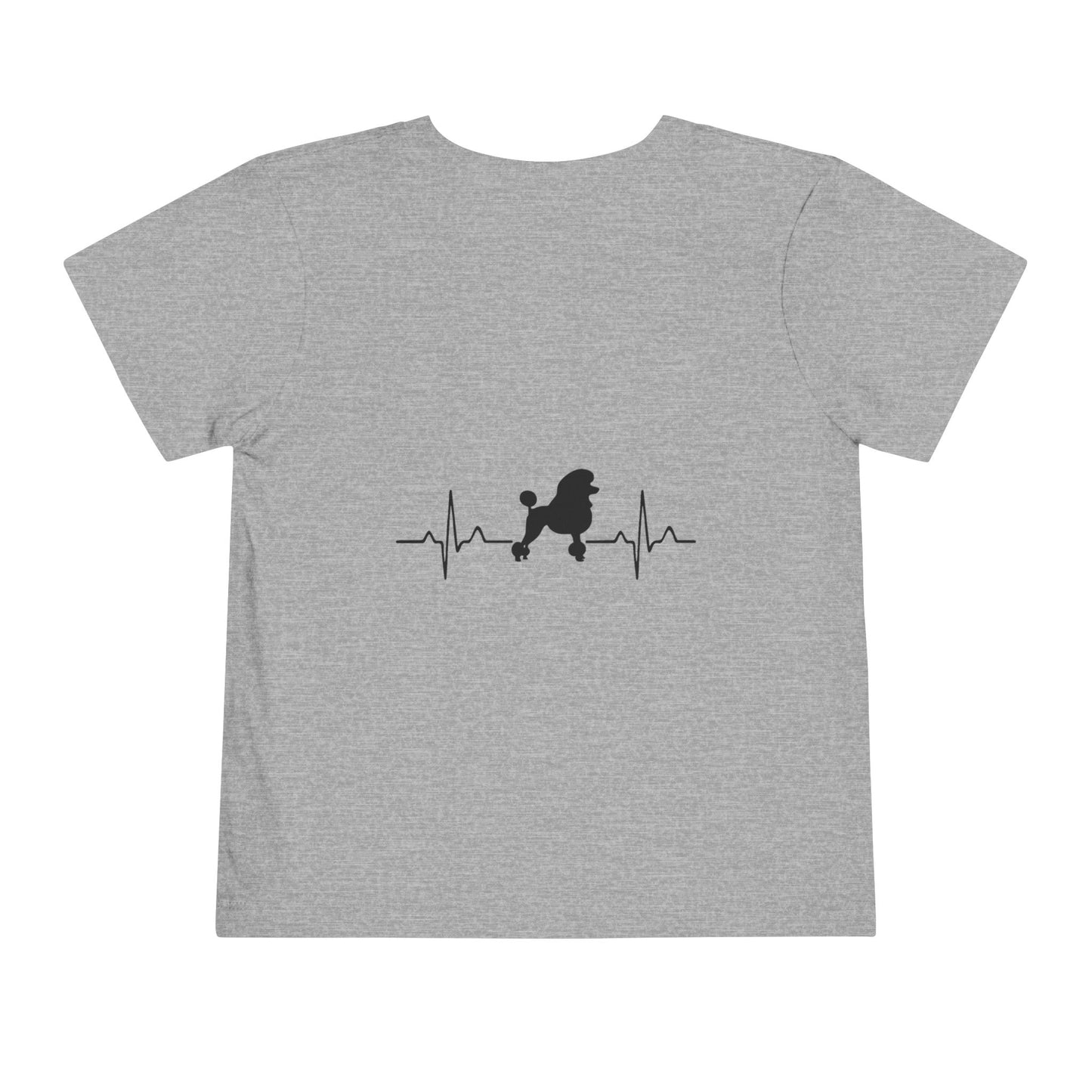 My Heart Beats For Poodles Toddler Unisex Short Sleeve Crewneck Tee