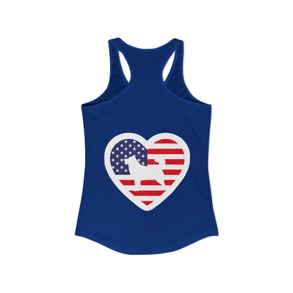 Malamute Flag Women's Racerback Tank