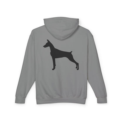 Doberman Silhouette Unisex Lightweight Hoodie