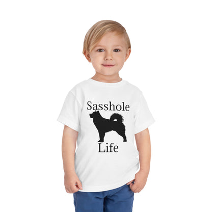 Sasshole Life Toddler Unisex Short Sleeve Crewneck Tee