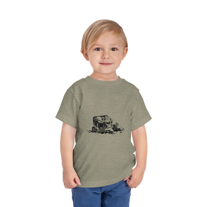 Slingin' Mud Side By Side Toddler Unisex Short Sleeve Crewneck Tee