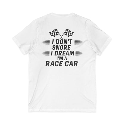 I Don't Snore Unisex Short Sleeve V-Neck Tee