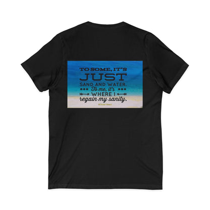 Dr. Beach Unisex Short Sleeve V-Neck Tee