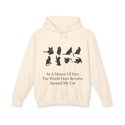 Matter Of Fact Cat Unisex Lightweight Hoodie
