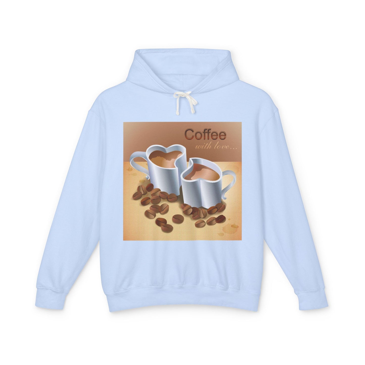 Coffee With Love Unisex Lightweight Hoodie