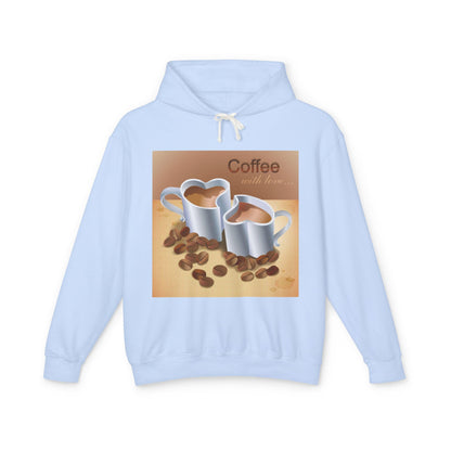 Coffee With Love Unisex Lightweight Hoodie