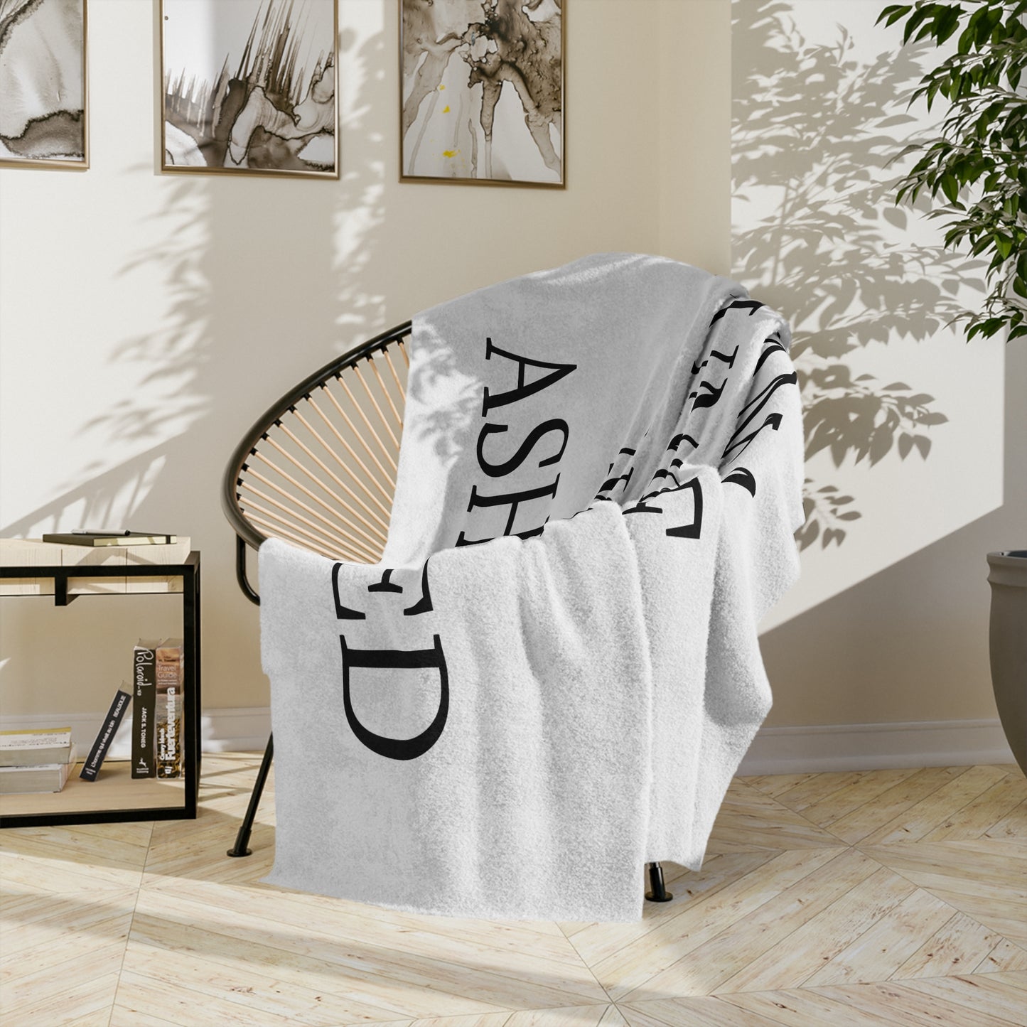 Caffeine Junkie Velveteen Microfiber Blanket