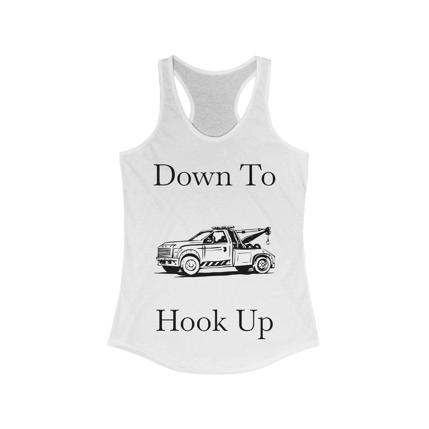 Down To Hook Up Women's Racerback Tank