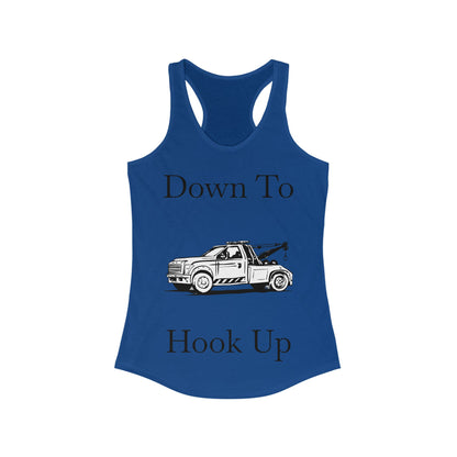 Down To Hook Up Women's Racerback Tank
