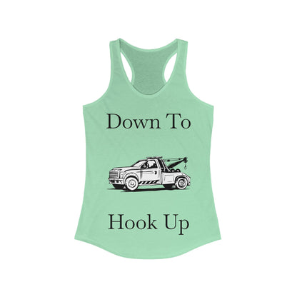 Down To Hook Up Women's Racerback Tank