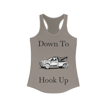 Down To Hook Up Women's Racerback Tank