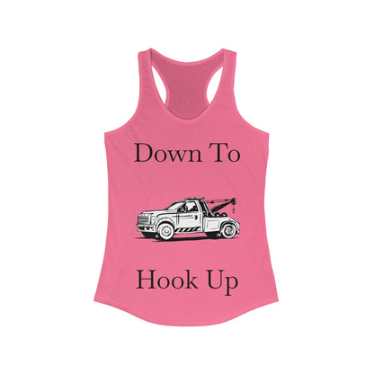 Down To Hook Up Women's Racerback Tank