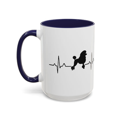 My Heart Beats For Poodles 2-Tone Coffee Mug