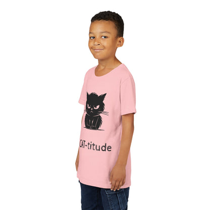 CAT-titude Youth Unisex Short Sleeve Crewneck Tee