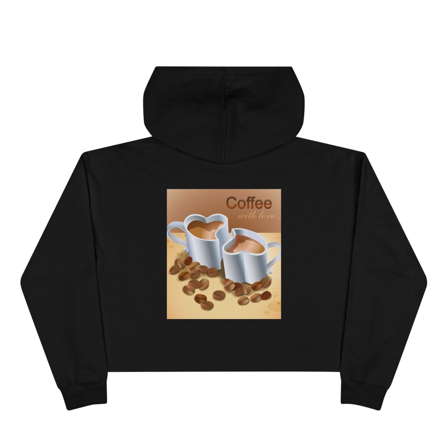 Coffee With Love Women's Crop Hoodie