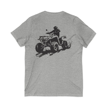 Slingin' Mud Quad Unisex Short Sleeve V-Neck Tee
