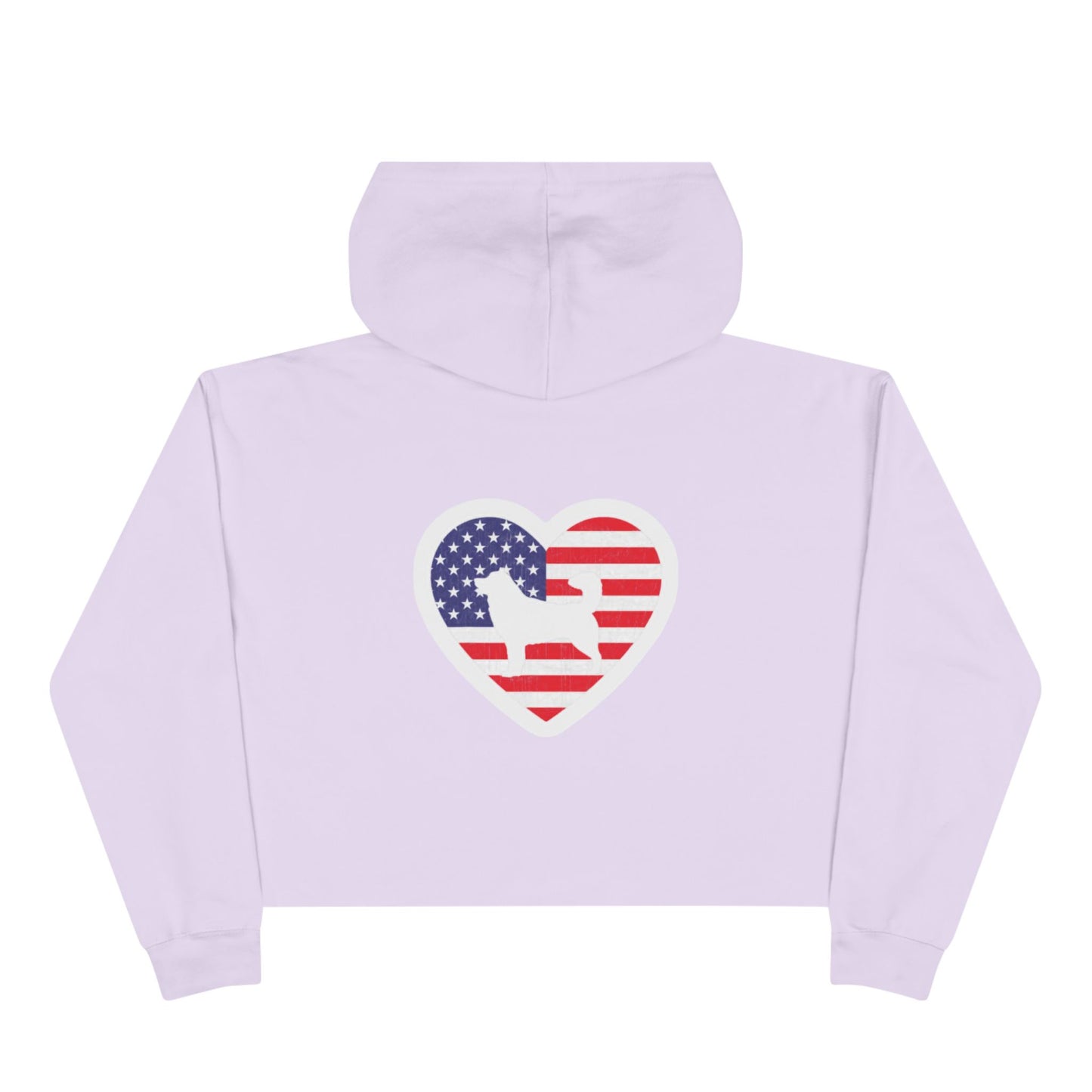 Malamute Flag Women's Crop Hoodie