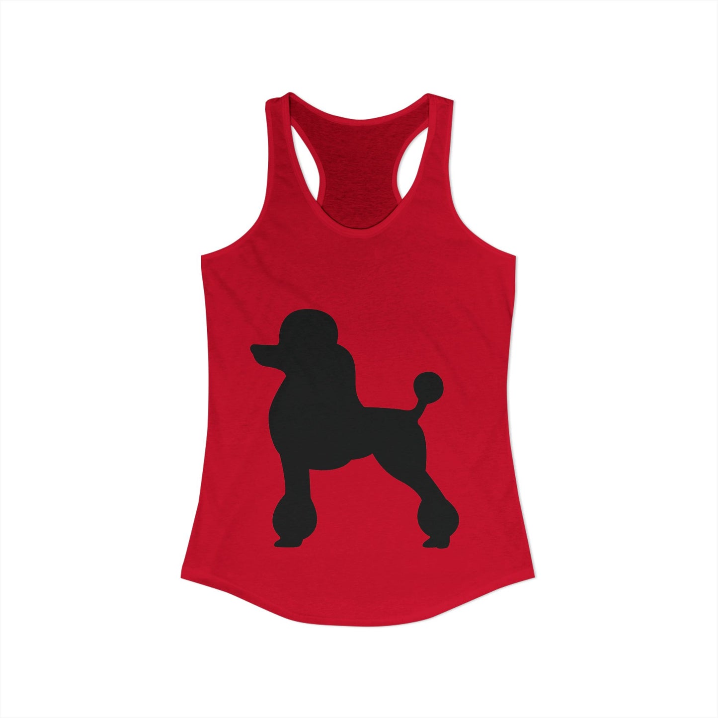 Poodle Silhouette Women's Racerback Tank