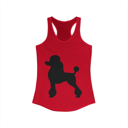 Poodle Silhouette Women's Racerback Tank