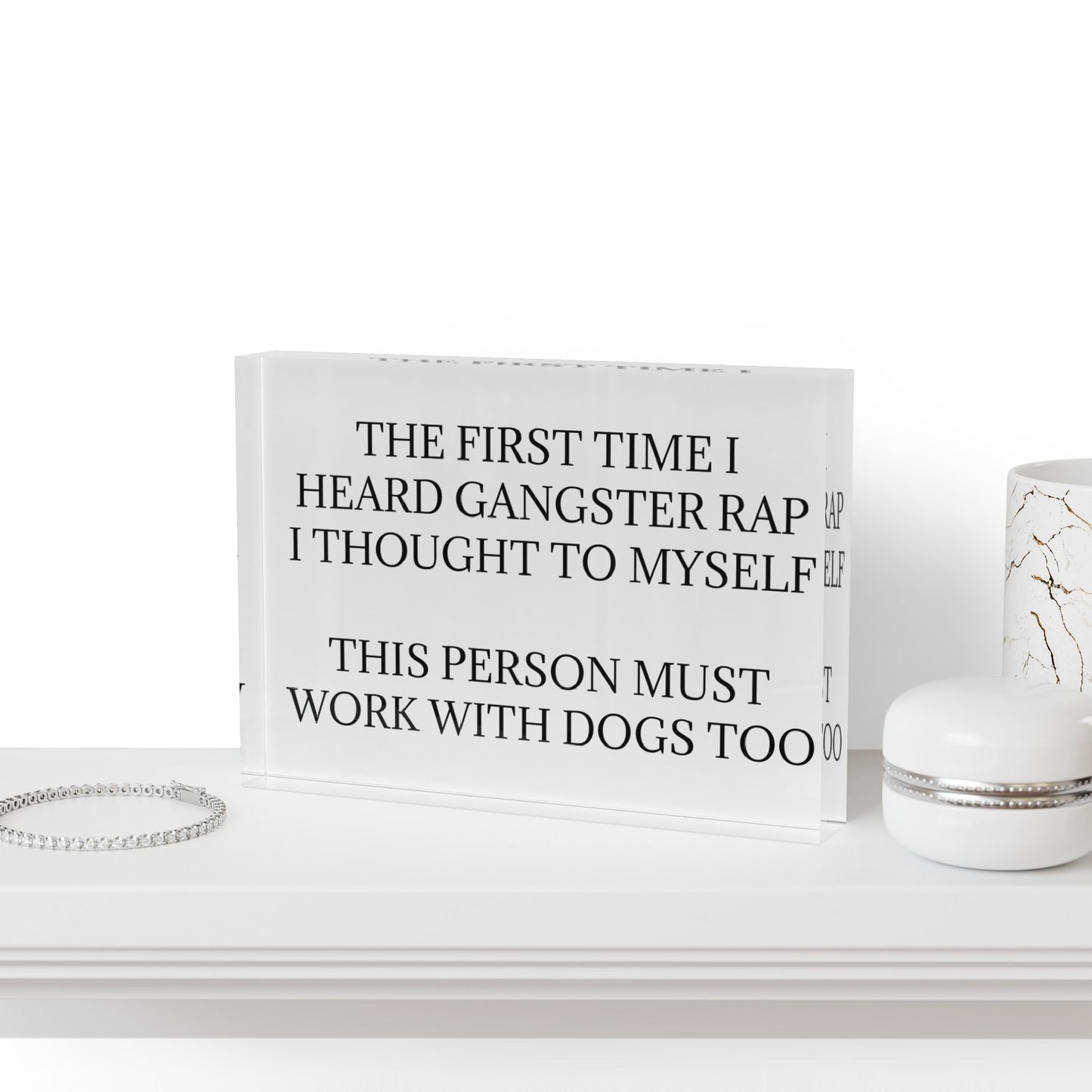 Gangster Rap Acrylic Photo Block