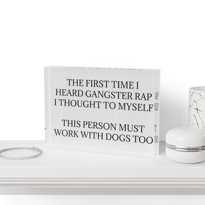 Gangster Rap Acrylic Photo Block