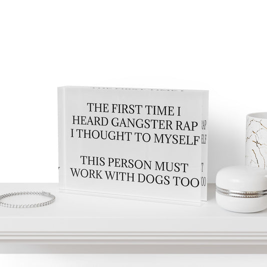 Gangster Rap Acrylic Photo Block
