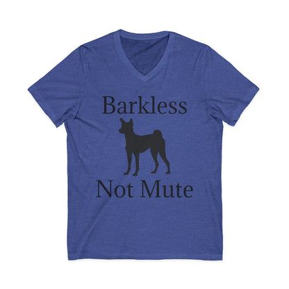 Barkless Not Mute Unisex Short Sleeve V-Neck Tee