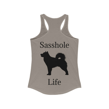 Sasshole Life Women's Racerback Tank