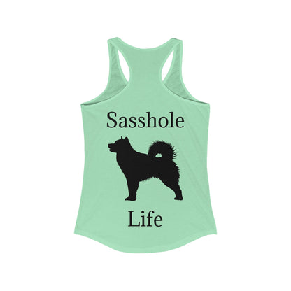 Sasshole Life Women's Racerback Tank