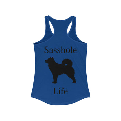 Sasshole Life Women's Racerback Tank