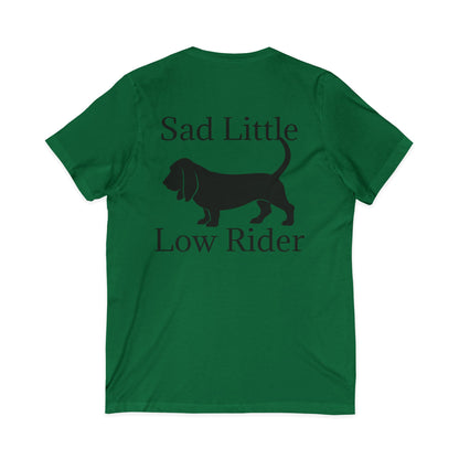 Sad Little Low Rider Unisex Short Sleeve V-Neck Tee