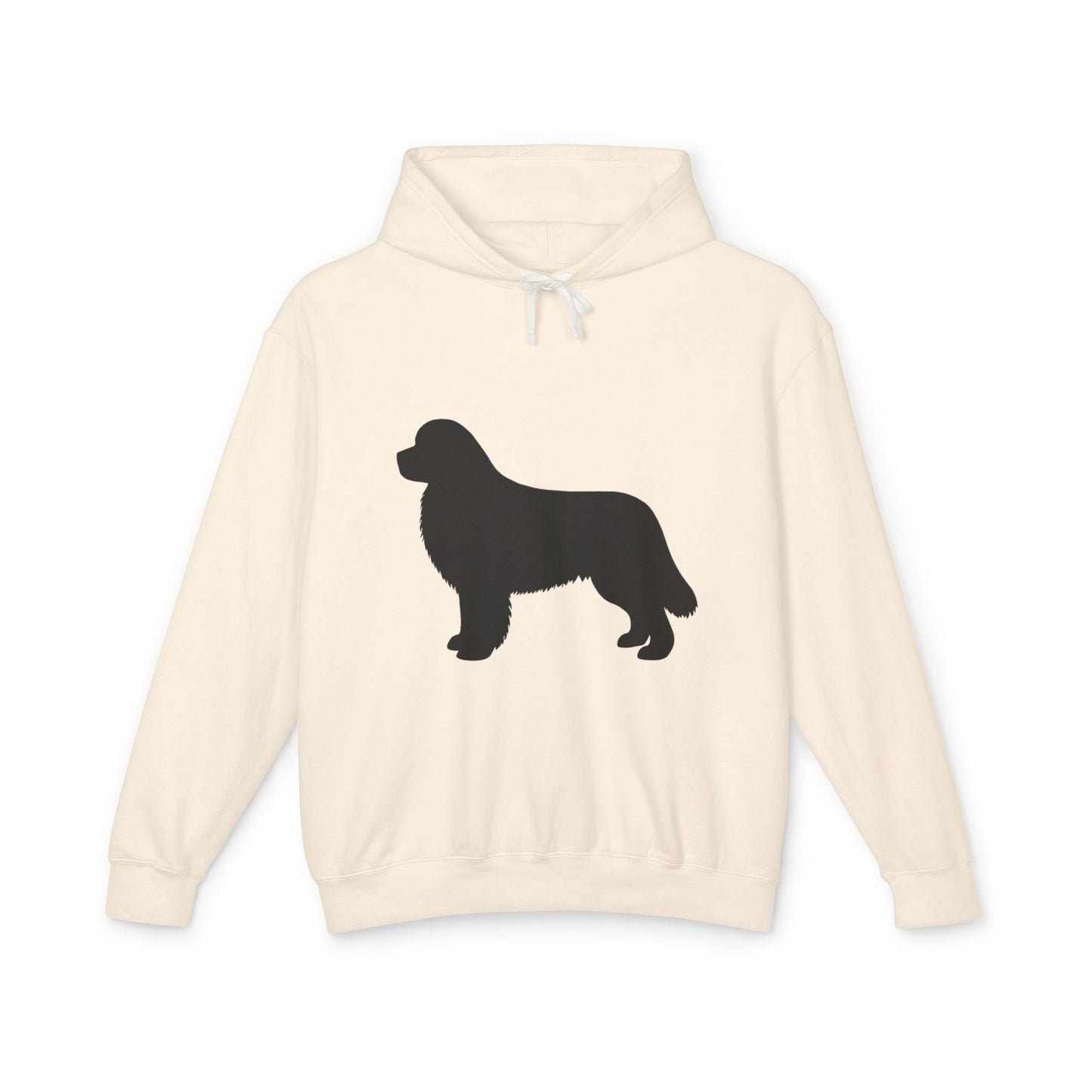 Newfie Silhouette Unisex Lightweight Hoodie