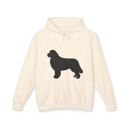 Newfie Silhouette Unisex Lightweight Hoodie