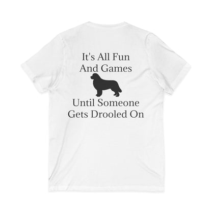 Fun And Games Unisex Short Sleeve V-Neck Tee