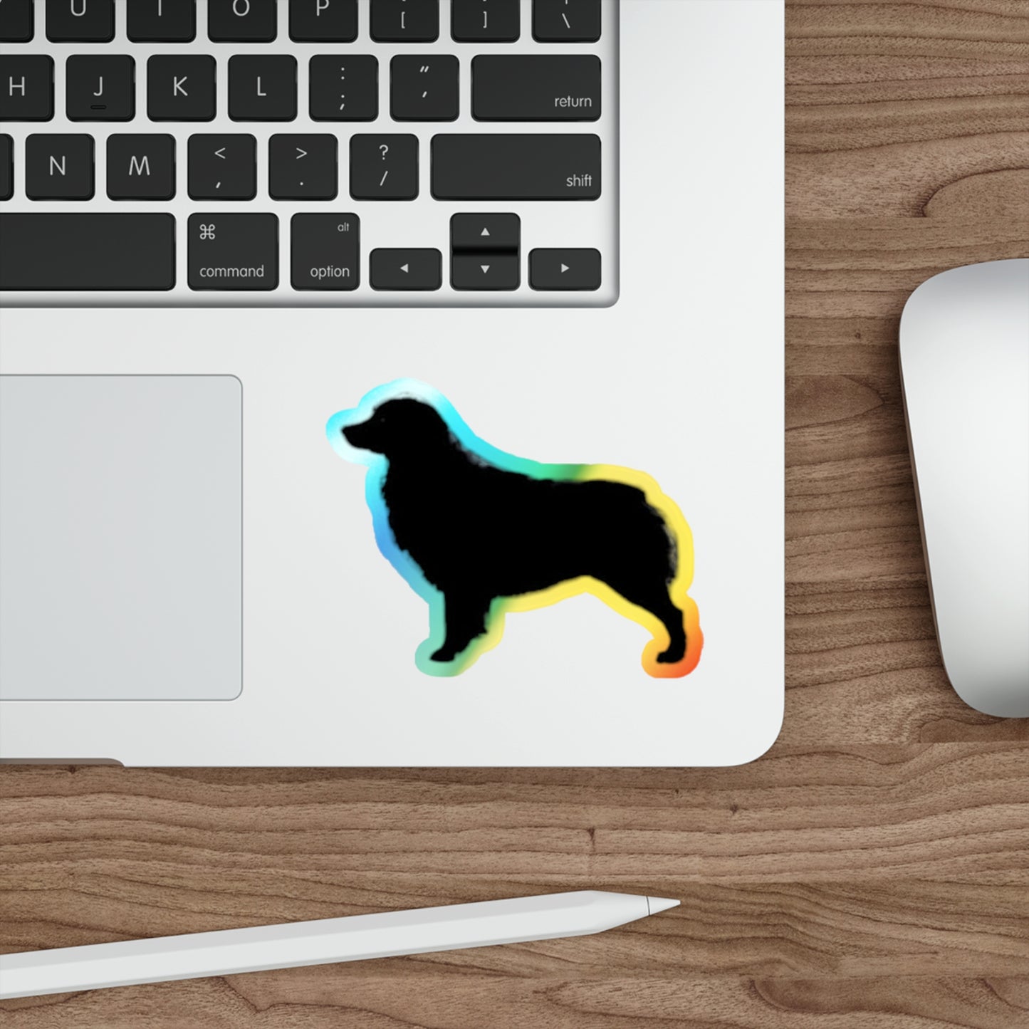 Aussie Silhouette Holographic Sticker