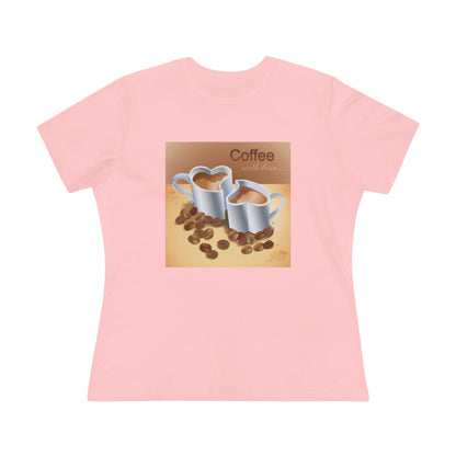 Coffee With Love Women's Short Sleeve Crewneck Tee