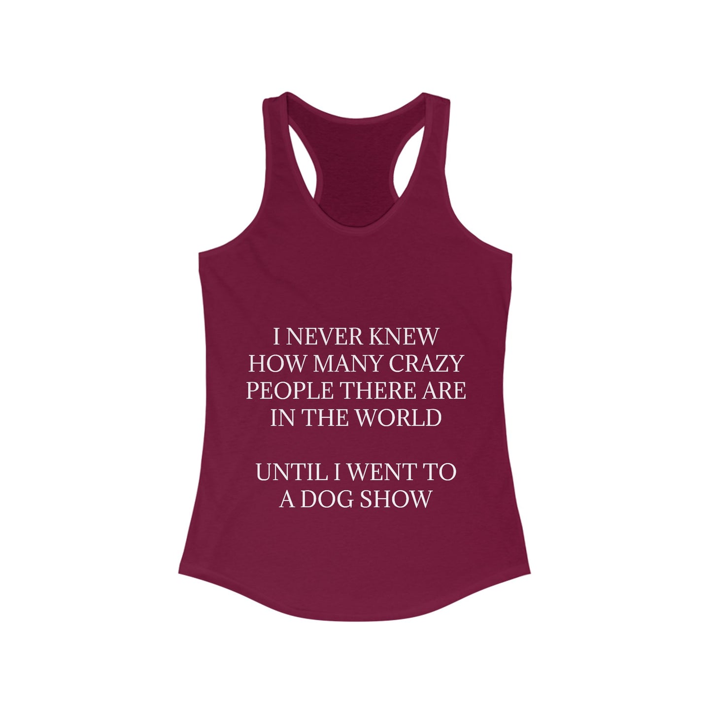 Never Knew Women's Racerback Tank