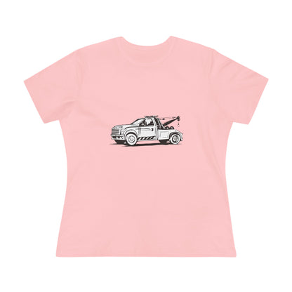 Wheel Lift Tow Truck Women's Short Sleeve Crewneck Tee