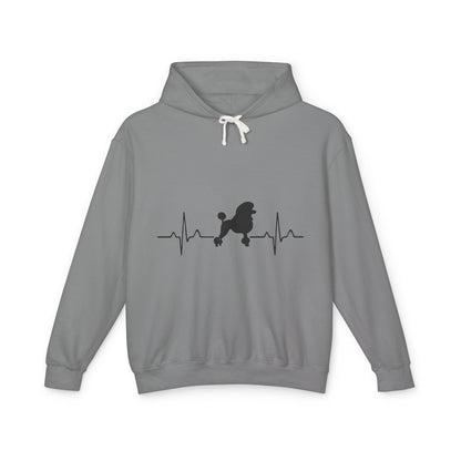 My Heart Beats For Poodles Unisex Lightweight Hoodie