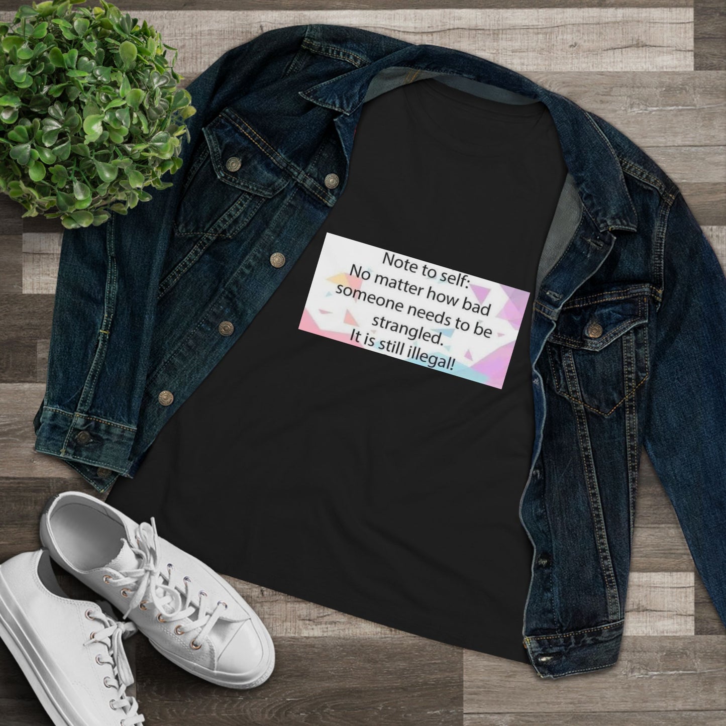 Note To Self Women's Short Sleeve Crewneck Tee