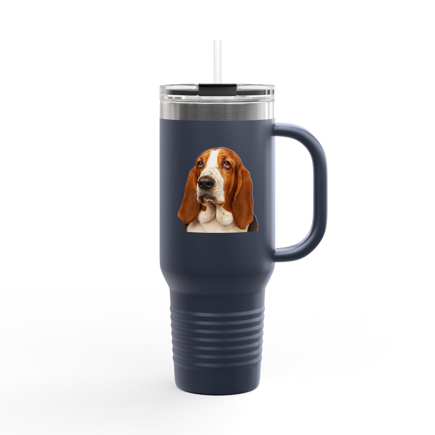 Basset Head Insulated Travel Mug