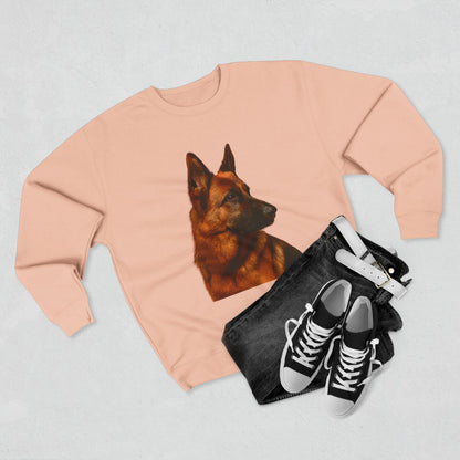 German Shepherd Head Unisex Crewneck Sweatshirt
