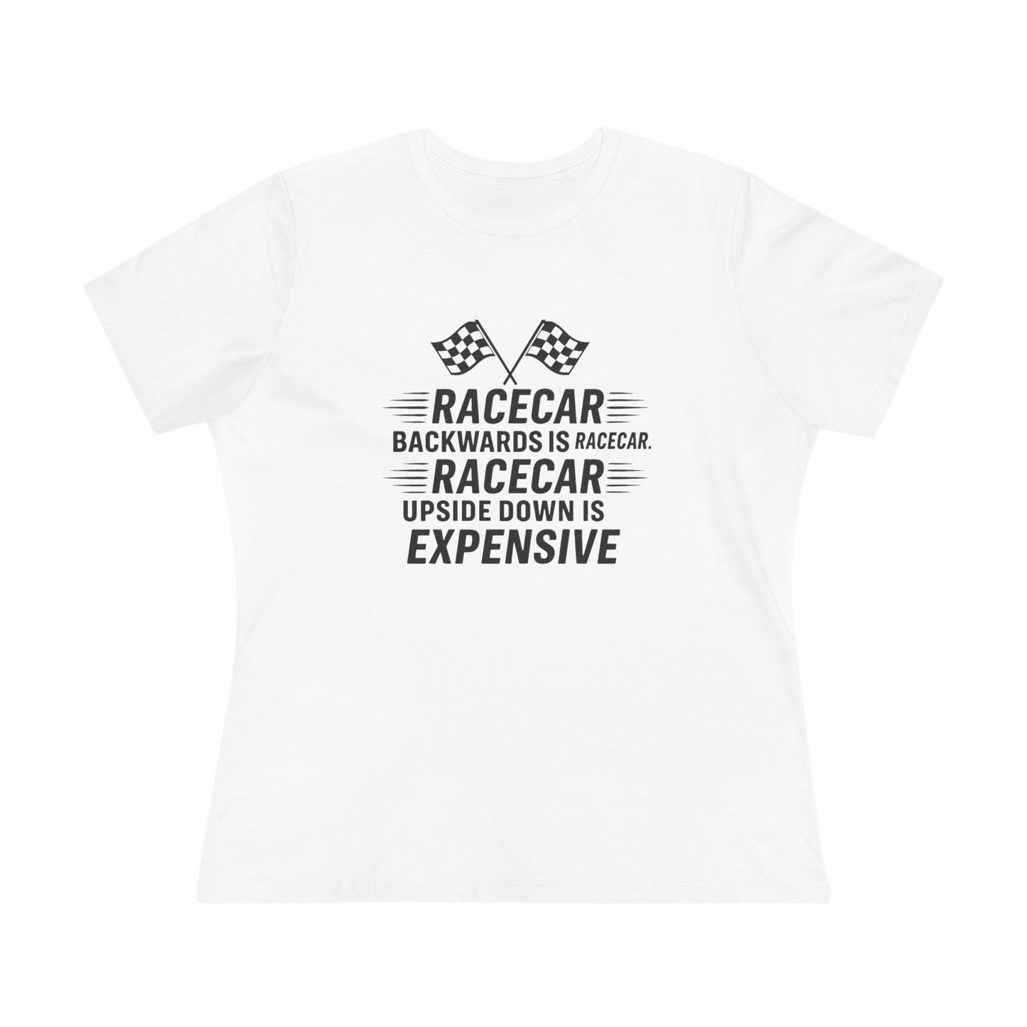 Racecar Backwards Women's Short Sleeve Crewneck Tee