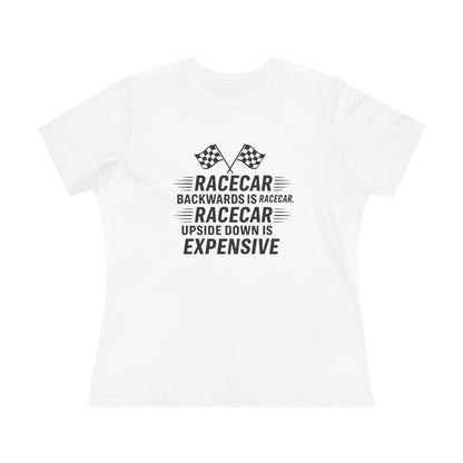 Racecar Backwards Women's Short Sleeve Crewneck Tee