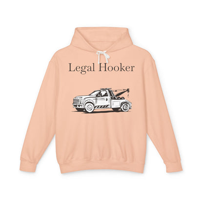 Legal H**ker Wheel Lift Tow Truck Unisex Lightweight Hoodie