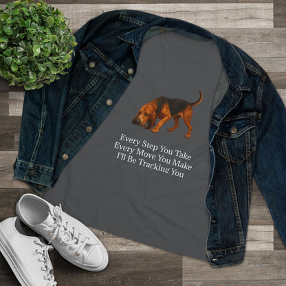 Tracking You Women's Short Sleeve Crewneck Tee