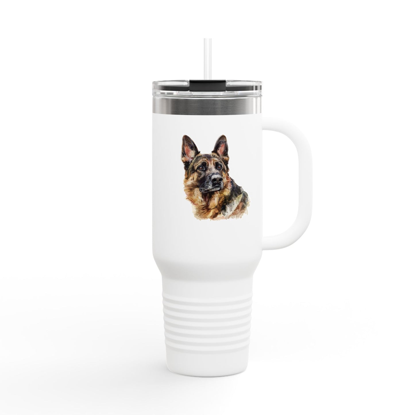 German Shepherd Head Insulated Travel Mug