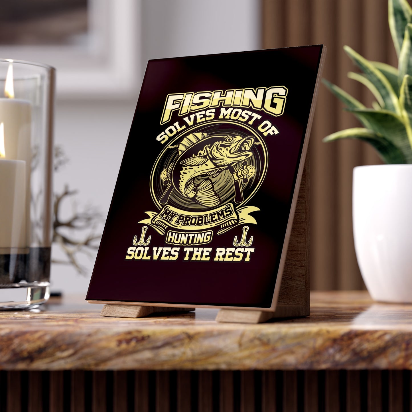 Problem Solving Ceramic Photo Tile