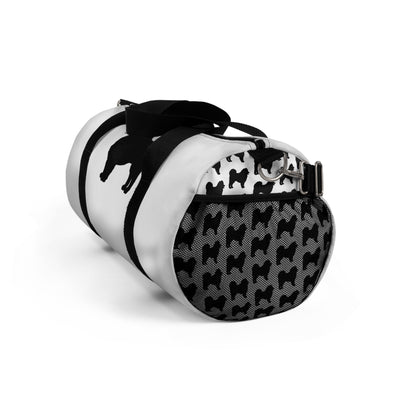 Samoyed Silhouette Duffel Bag