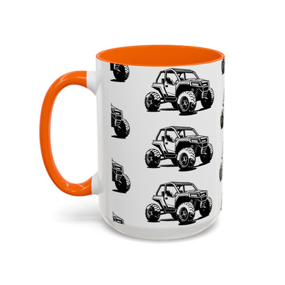 Off The Beaten Path Side By Side 2-Tone Coffee Mug